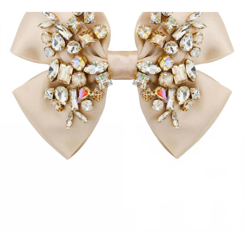 NEW ELENA HONCH women's amelia bow in champagne
